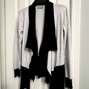 Stylish Black and Gray Women's Cardigan